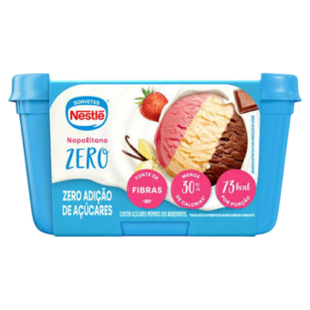 Sorvete Nestle Zero Napolitano 450g