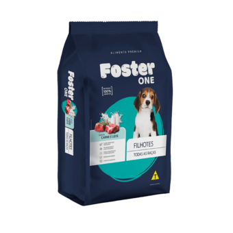 Racao Cao Foster One Filhote Carne/leite 1kg 