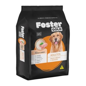 Ração Cao Foster Frango Arroz Raças M/G 1Kg