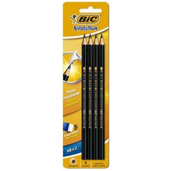 Lapis Preto Bic Evolution 4un