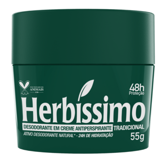 Desodorante Herbissimo Tradicional Creme 55g