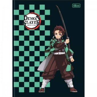 Caderno Tilibra Brochura Capa Dura Universitario Demon Slayer 80f