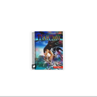 Caderno Jandaia Capa Dura Espiral Teen Way 1/4 96f
