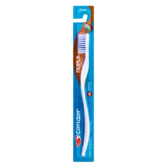 Escova Dental Condor Dupla Ação Regular Embalagem 1 Unidade