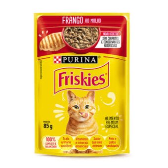 Racao Gato Friskies Sache Frango Ao Molho 85g