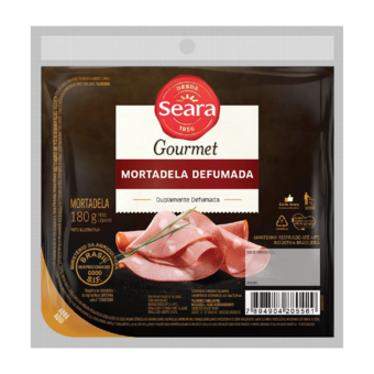 Mortadela Seara Gourmet Defumada 180G