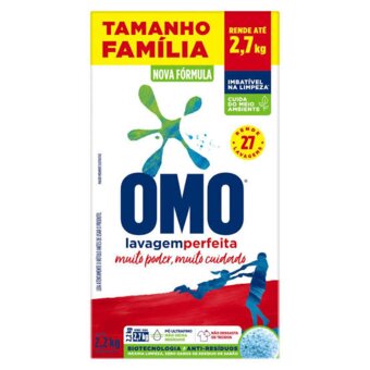 Lava Roupa Em Pó Omo Lavagem Perfeita 2,2Kg