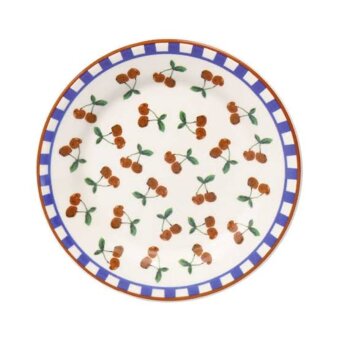 Prato Sobremesa Oxford Jd Cerejas 18cm 