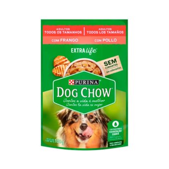 Racao Cao d Chow Sache Ad Frango 100g 