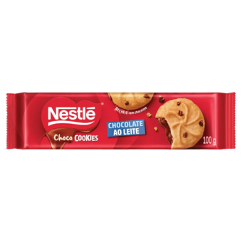 Biscoito Chocolate Cookie Nestle Recheado Chocolate Ao Leite 100g