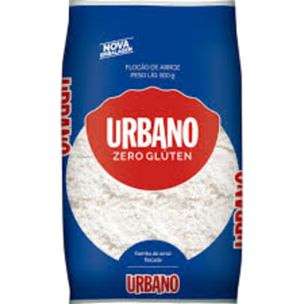 Flocos Arroz Urbano S/gluten Flocao 500g 