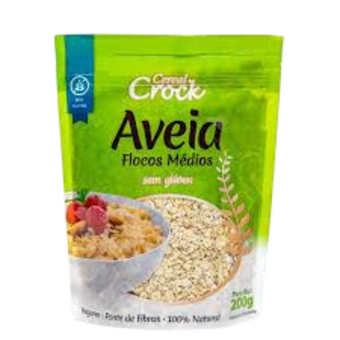Aveia c Crock S/gluten Flocos Medios 200g