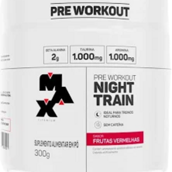 Suplemento Alimentar Max Titan Pre Treino Frutas Vermelhas 300g 