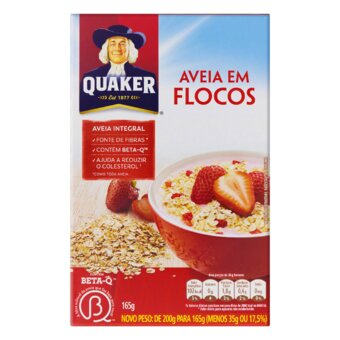 Aveia Em Flocos Grossos Quaker 165G