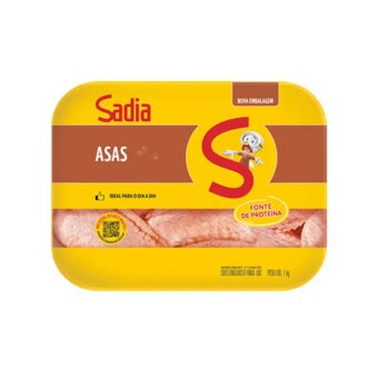 Asa Frango Sadia Congelada Bandeja 1kg