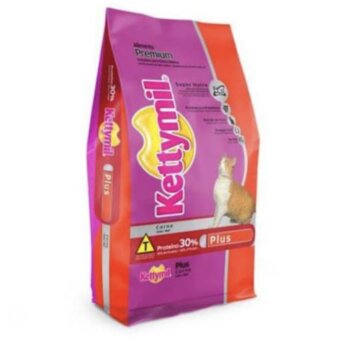 Ração Para Gatos Kettymil Premium Plus Sabor Carne 1Kg