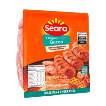 Linguica Seara c/bacon 600g 