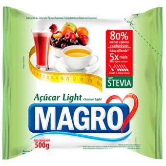Açúcar Magro Stevia Light Refil 500G
