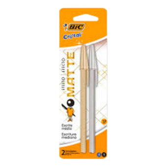 CANETA BIC CRISTAL MATE 2UN