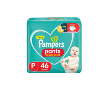 FRALDA PAMPERS PANTS AT 46UN P