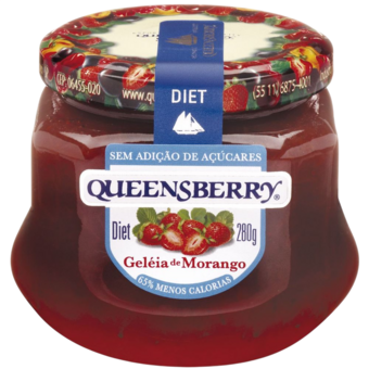 GELEIA QUEENSBERRY DIET 280G MORANGO