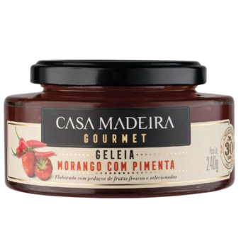 GELEIA CASA MADEIRA 240G MORANG/PIMENTA