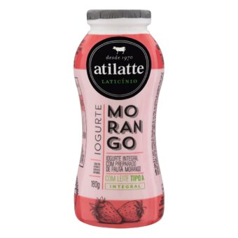 Iogurte Integral Ati Latte Morango Embalagem 180G