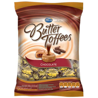 Bala Arcor Butter Toffees Chocolate 100G
