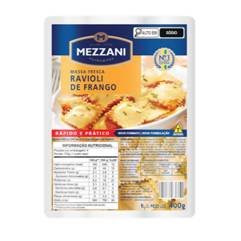 RAVIOLI MEZZANI FRANGO 400G