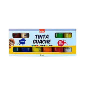 TINTA GUACHE BRW 15ML 6UN
