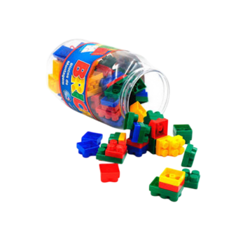 BRINQ PAIS&FILHOS BLOCOS MONTAR 100PCS