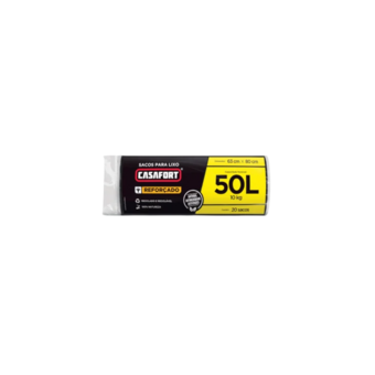 SACO LIXO CASAFORT 50L 20UN PTO