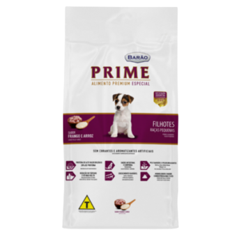 RACAO CAO BARAO PRIME FILH 3KG RACAS PEQ