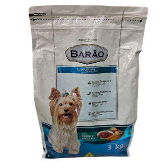 RACAO CAO BARAO AD 3KG RACAS PEQ