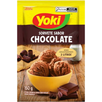 PO SORVETE YOKI 150G CHOC