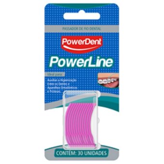 Passa Fio Dental Power Dent Powerline Embalagem 30 Un