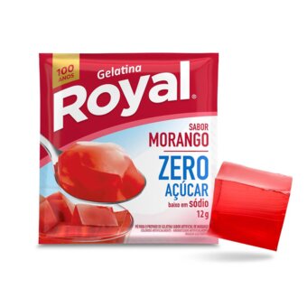 GELATINA ROYAL ZERO 12G MORANGO