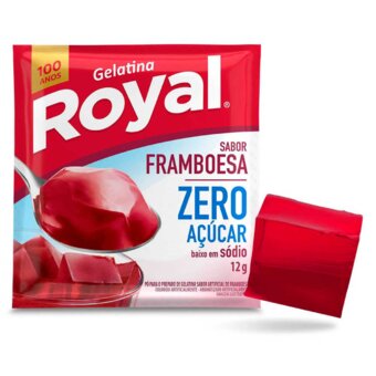 GELATINA ROYAL ZERO 12G FRAMBOESA