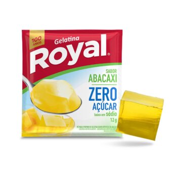 GELATINA ROYAL ZERO 12G ABACAXI
