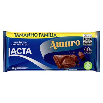 CHOC LACTA 145G MEIO AMARGO