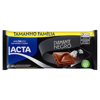 CHOC LACTA 145G DIAMANTE NEGRO