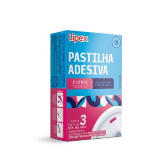 PASTILHA ADESIVA LIPEX 3UN FLORAL