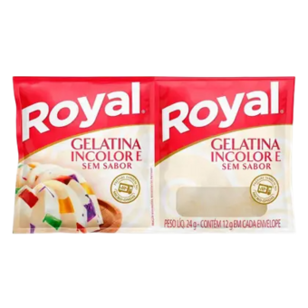 GELATINA ROYAL S/SABOR 24G INCOLOR