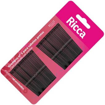 Grampo Para Cabelo Ricca Embalagem 100Un