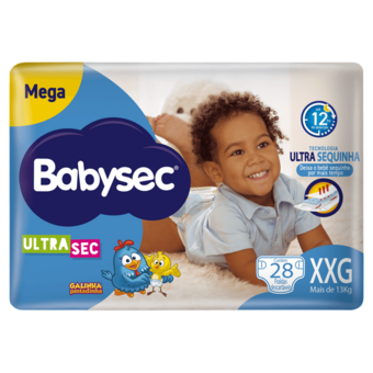 FRALDA BABYSEC ULT SHRT MEGA 20UN XXG
