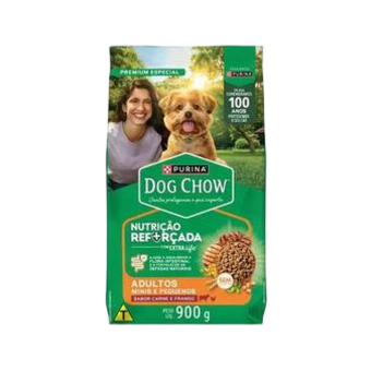 RACAO CAO D CHOW AD 900G MIN/PEQ CAR/FGO