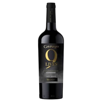 VINHO CHL GATO NEGRO 9 750ML CARMENERE