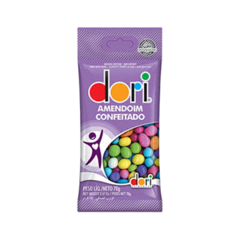 AMENDOIM DORI CONF 70G COLORIDO