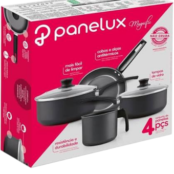 CONJ PANELA PANELUX 4PC GRAFITE