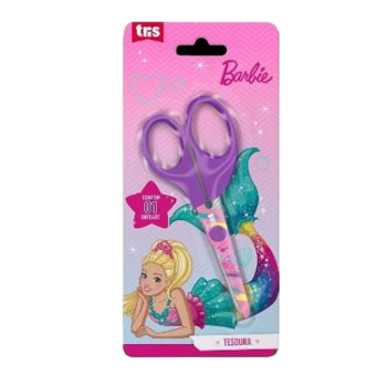 TESOURA ESCOLAR TRIS 13CM BARBIE